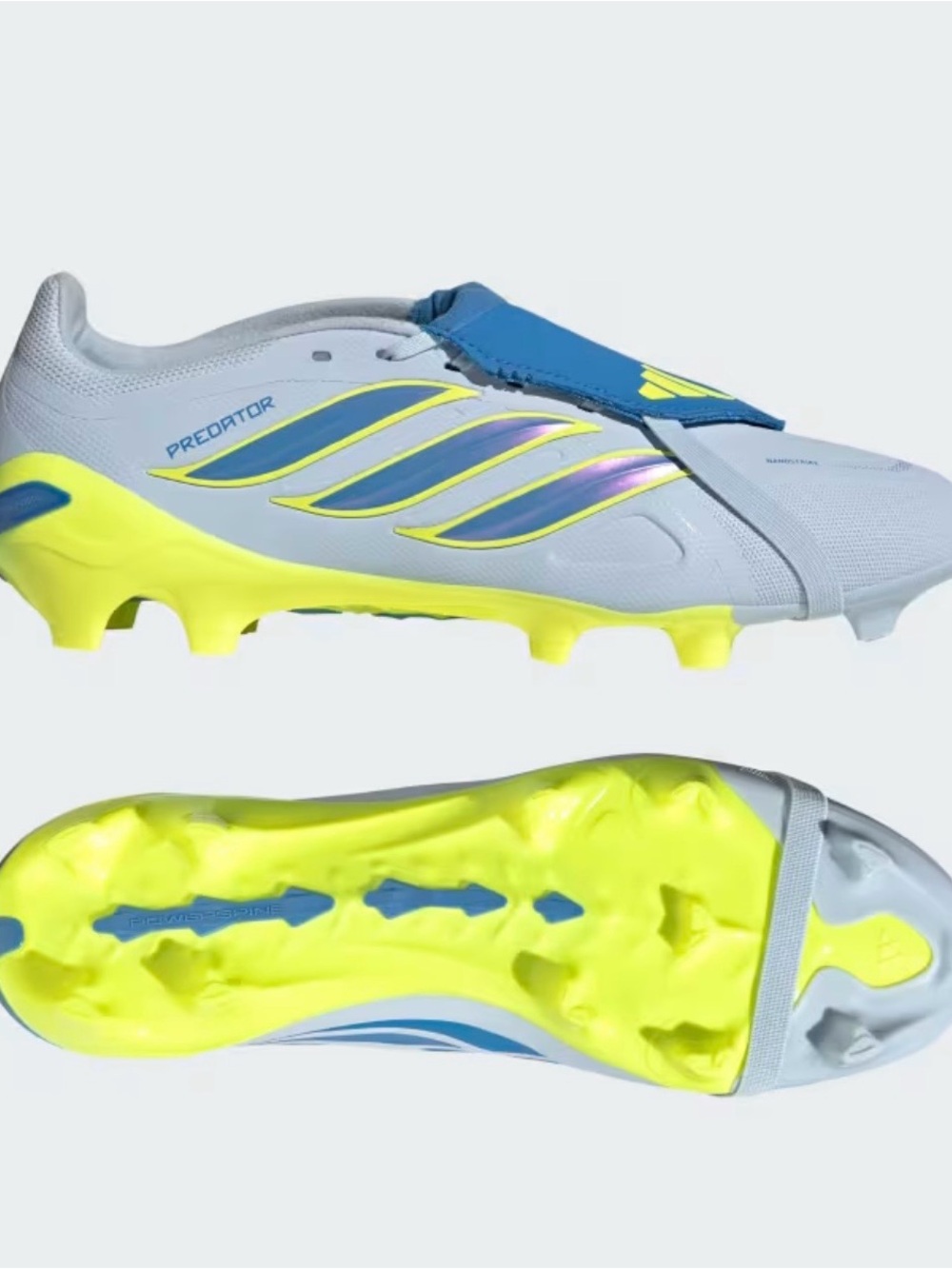 Blue Predator League Fold-Over Tongue Firm
Ground Soccer Cleats